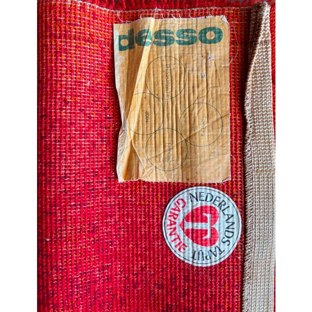 1970s Vintage Desso Rug in Red, 1970s For Sale - Image 5 of 6