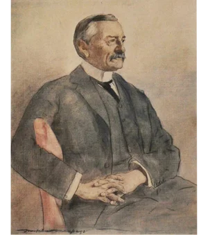 1901 Mortimer Menpes "Colonel Frank Rhodes", Original Period Antique Print