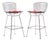 Harry Bertoia for Knoll Mid Century Chrome Bar Stools - Pair For Sale