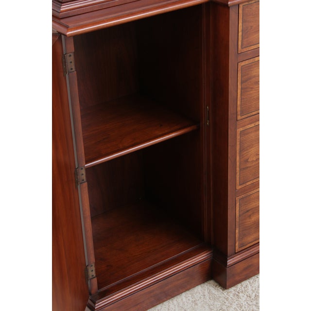 Henkel Harris Model 2365 Cherry 2 Piece Breakfront For Sale - Image 10 of 18