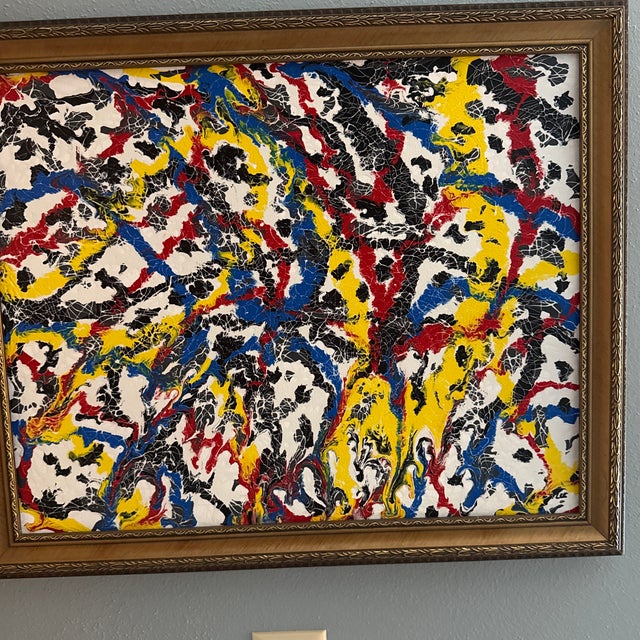 1970s Vintage Mid-Century Abstract Expressionist Gallery Wall Collection by Lee Studio - Complete 12 Pieces For Sale - Image 5 of 12