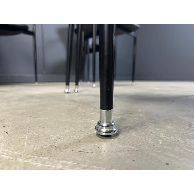 Animal Skin Vintage Leather Armchairs from Arrben, Italy, 1980s, Set of 6 For Sale - Image 7 of 11