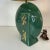 Mid-Century Chinoiserie Ceramic Emerald Green Table Lamp With Gold Shade. For Sale - Image 9 of 10