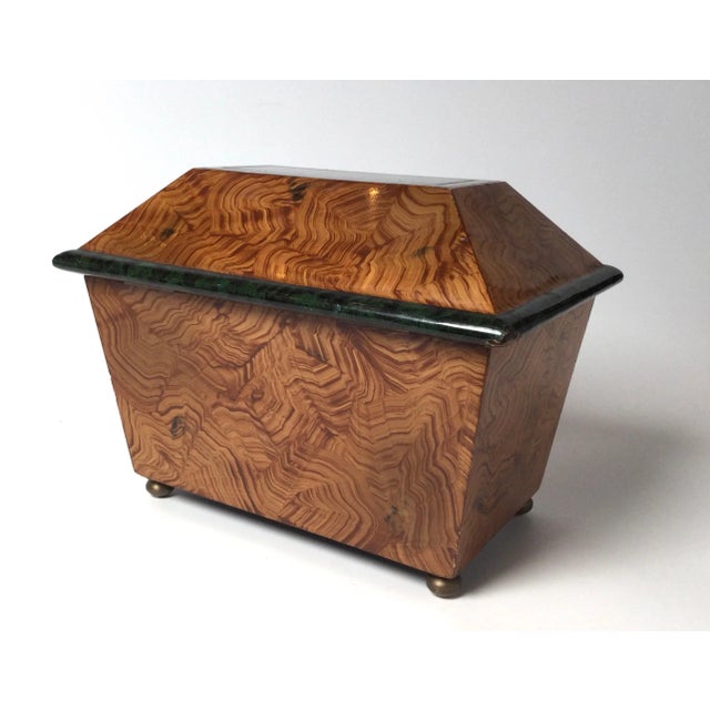 Paint Mid 20th Century Paint Decorated High Box For Sale - Image 7 of 12