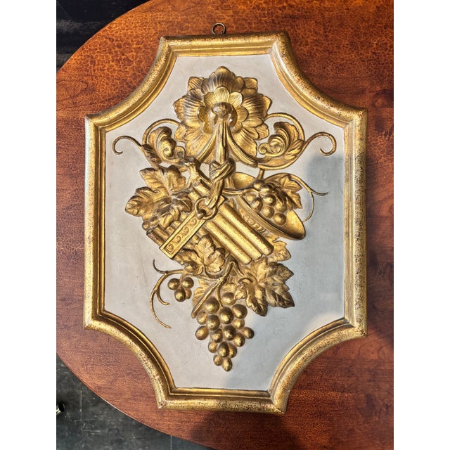 Gold Vintage Borghese Wall Plaques For Sale - Image 8 of 10