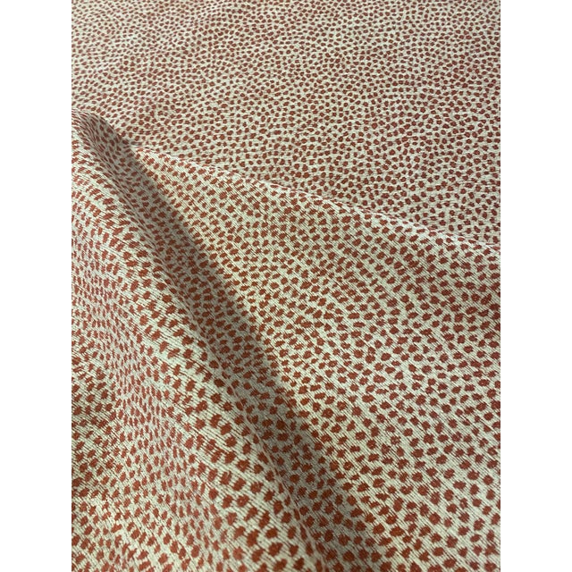 Kravet's Cheetah Red fabric is a rayon / poly blend performance fabric with a Crypton finish and softened acrylic back....