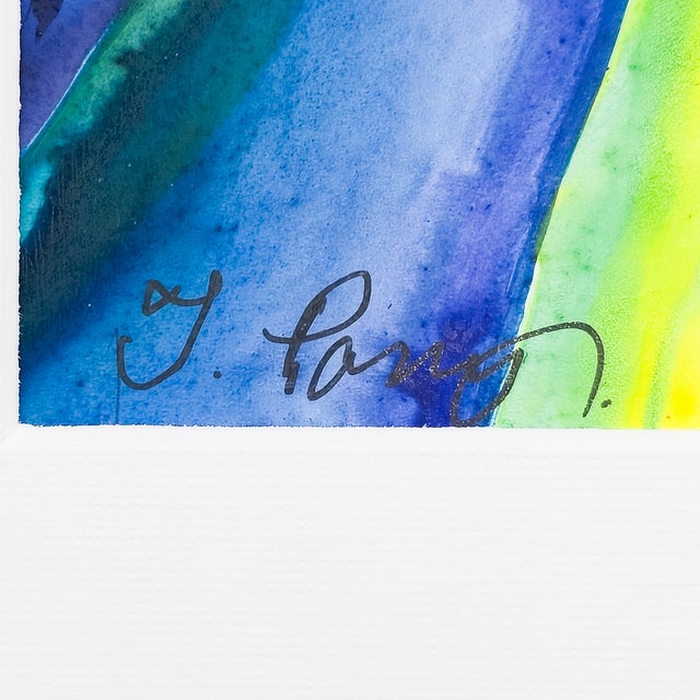 Paint Ruby Bromeliad - Tomoko Parry, C. 1990s For Sale - Image 7 of 10