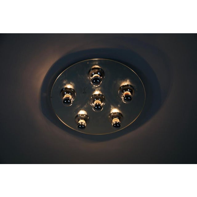 Chrome Wall Lamp or Flush Mount attributed to Cosack, 1970s For Sale - Image 4 of 10