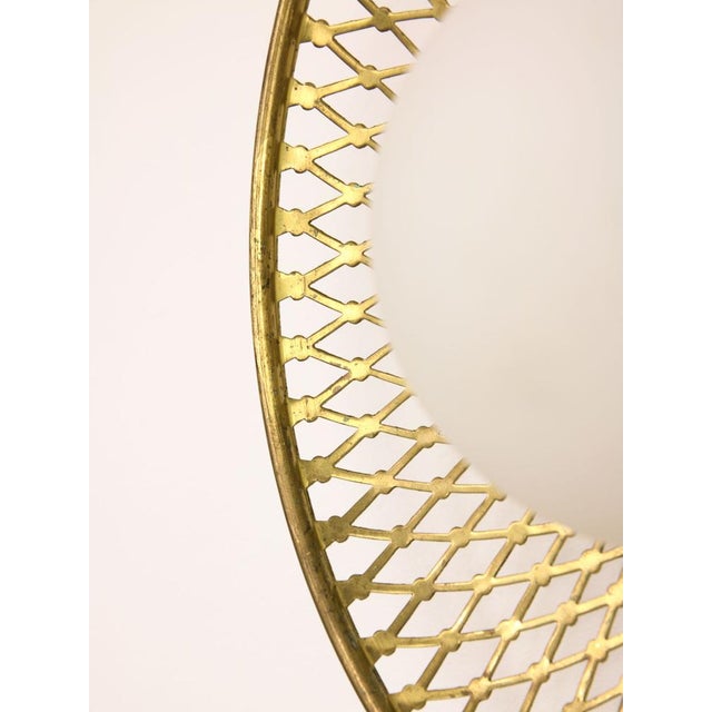 Mid-Century Intricate Wall Lamp in Brass and Opaline Glass, 1950s For Sale - Image 13 of 18