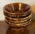 Ceramic Antique 19th Century Bennington Pottery Brown Treacle Glaze Spongeware Bowls Circa 1860 - Set of 6 For Sale - Image 7 of 18