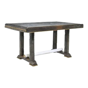 French Art Deco Cerused Oak Dining Table