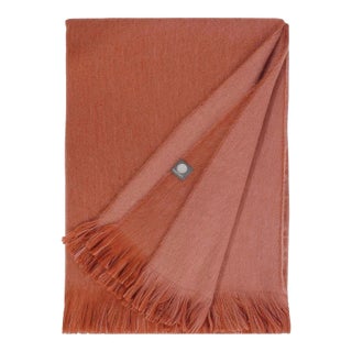Alpaca Double Sided Throw - Coastal Coral For Sale