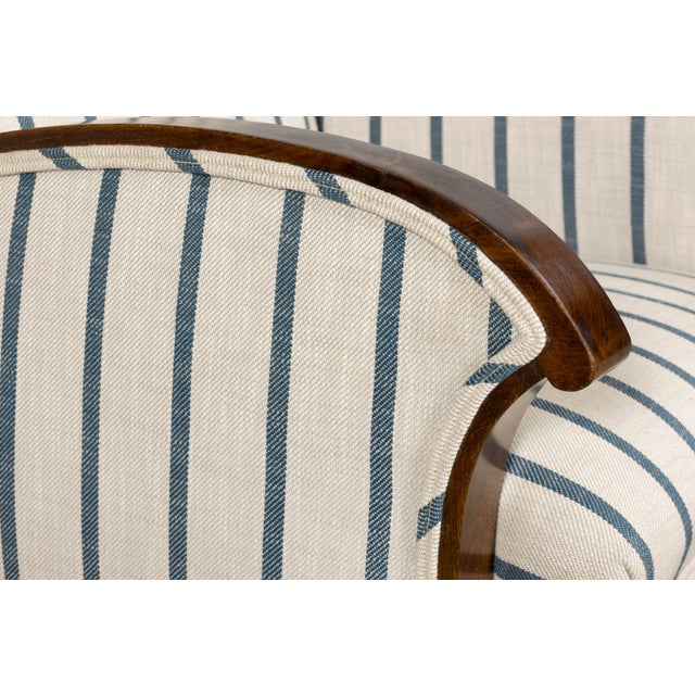 French Art Deco Walnut Armchair, Provence, France, 1930s For Sale - Image 16 of 17