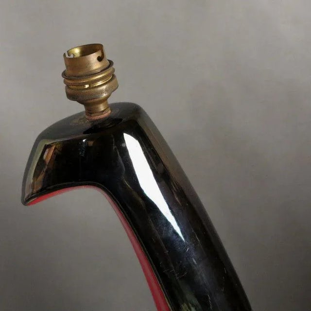 French Ceramic Table Lamp from Vallauris, 1950s For Sale - Image 6 of 8
