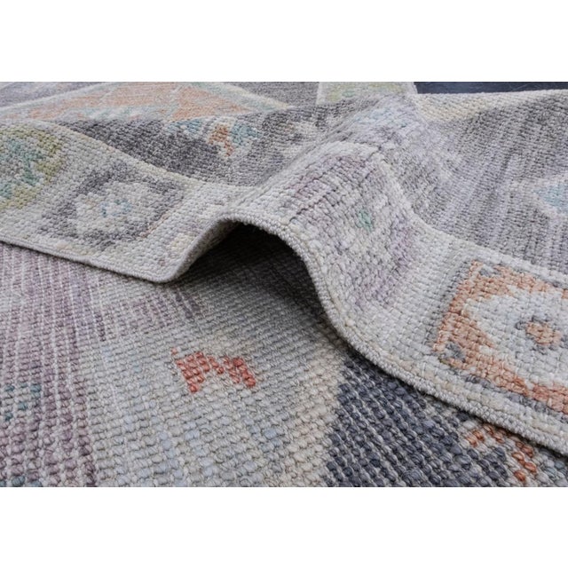 Brown Turkish Oushak Rug 2'10" x 6'8" For Sale - Image 8 of 8