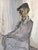 Mid-Century Modern 'The Gentleman' Vintage Swedish Figurative Portrait Oil Painting, Framed For Sale - Image 9 of 13