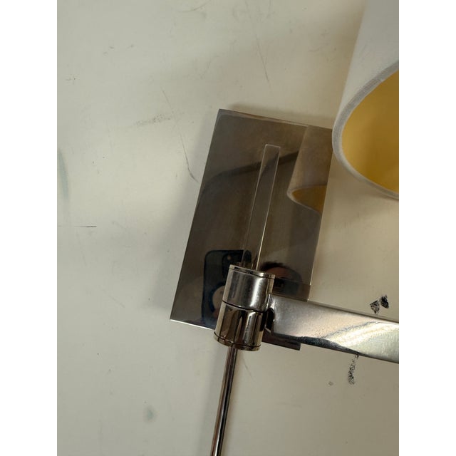 Metal Pottery Barn Swing Arm Corded Wall Sconces, Pair For Sale - Image 7 of 12