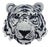 Wall Mask White Tiger by Ceramiche Boxer For Sale