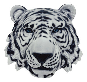 Wall Mask White Tiger by Ceramiche Boxer