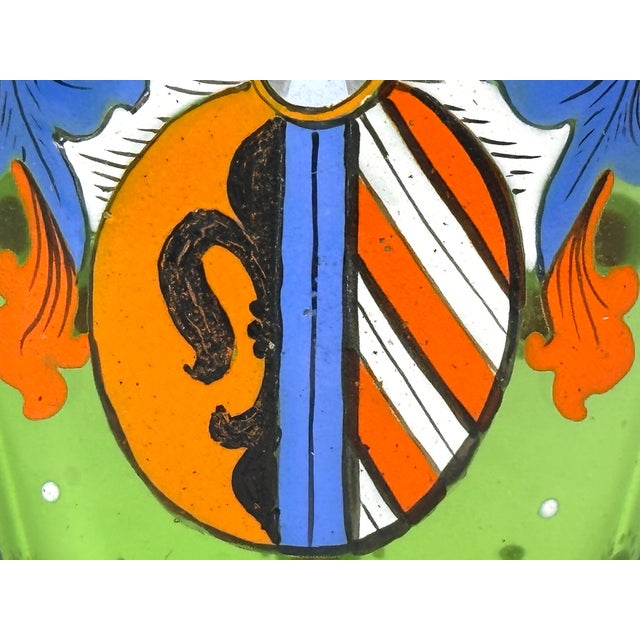 Late 19th Century Bohemian Heraldic Armorial Art Glass Pocket Beaker For Sale - Image 6 of 18