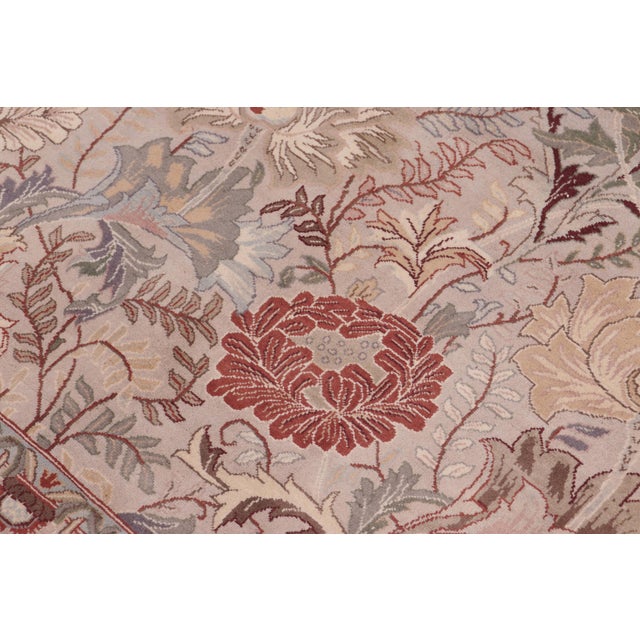 Shabby Chic Pak-Persian Gray/Gray Wool Rug - 9'0'' X 12'1'' For Sale In New York - Image 6 of 9
