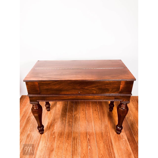 Shaw Furniture Company h.e. Shaw Grand Spinet Writing Desk: A Scholar's Sanctuary For Sale - Image 4 of 12