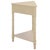 Beige Gomez 1 Drawer 1 Shelf Corner Table in Sand For Sale - Image 8 of 9