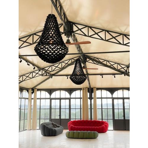 Crown Large Silver Pendant Lamp by JSPR For Sale - Image 11 of 18