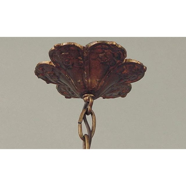 French Adorable 1920s American Chandelier, Ceiling Fixture With French Touches For Sale - Image 3 of 3