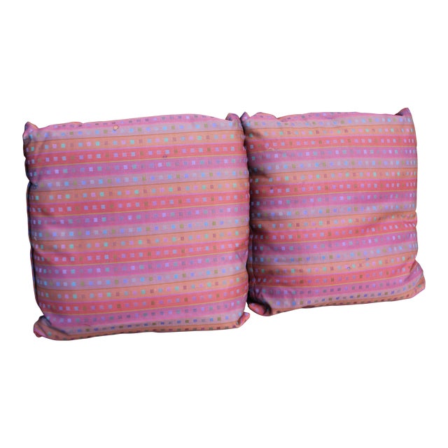 1980s Down Filled Pillows - a Pair For Sale