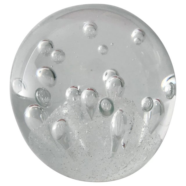 Italian Murano Glass Paperweight For Sale - Image 9 of 9