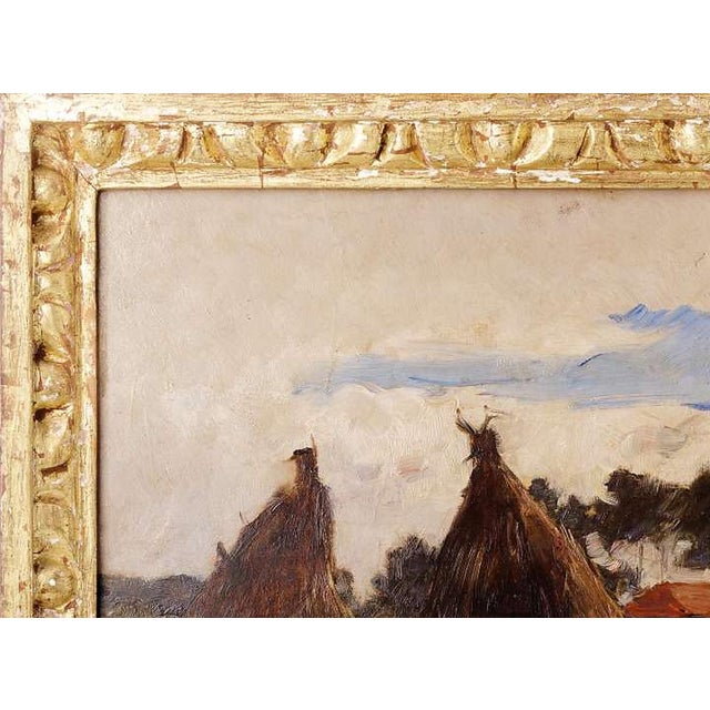 Painting - Marques de Oliveira. 'As Mêdas'. Oil on wood. Signed. Dimensions: 32x46 cm.