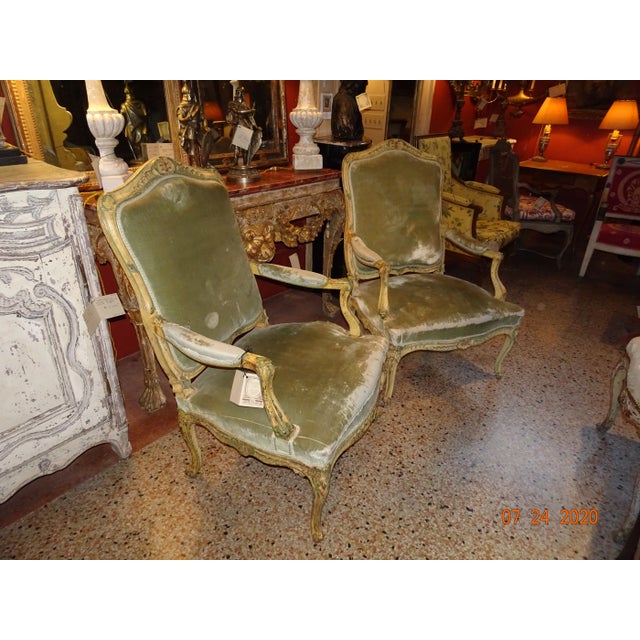 Louis XV Epoch Armchairs - A Pair For Sale - Image 12 of 13