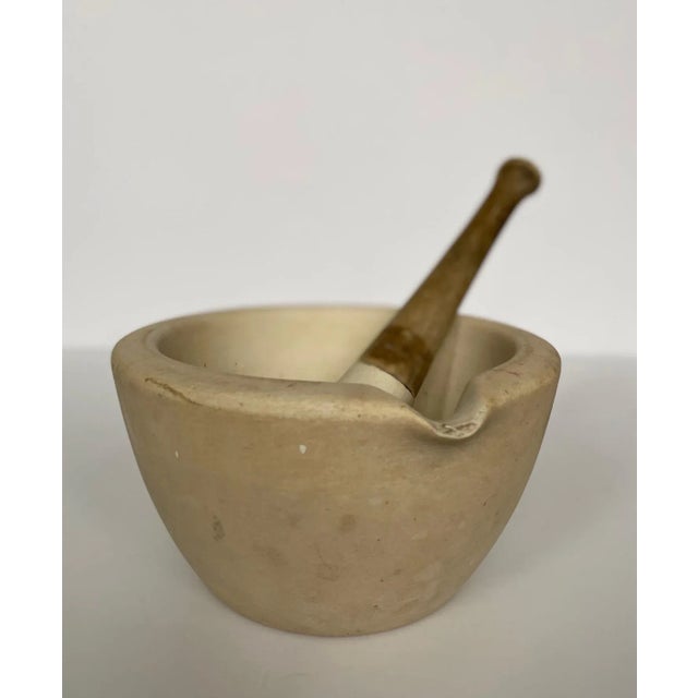 Antique Thomas Maddock & Sons Mortar and Pestle - 2 Pieces For Sale - Image 9 of 9