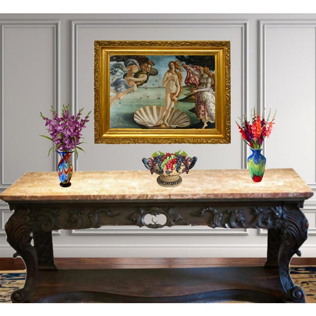 Dale Chihuly Art Glass Multicolor Vases-a Pair For Sale - Image 4 of 12