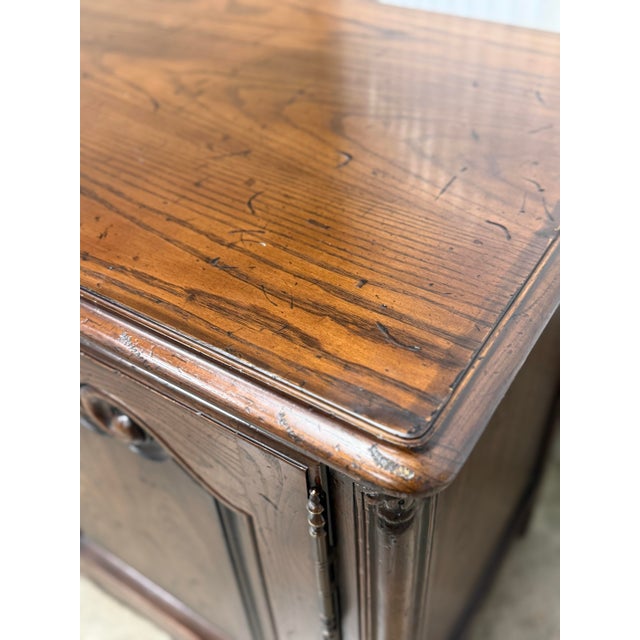 Henredon Louis XV Rustic Dark Oak French Sideboard For Sale - Image 10 of 11