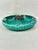 Vintage Roseville pottery Hyde park ashtray, model 1900, sage green with white drip glaze with a distinctive zodiac sign...