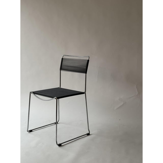 Set of four iconic “Spaghetti” chairs, designed by Italian designer Giandomenico Belotti and produced by the Italian...