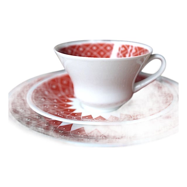 Collectors Cup and Saucer from Weimar Porcelain Kahla, 1970s, Set of 3 For Sale