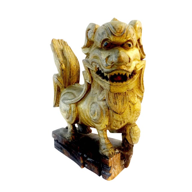 Antique Statue of Temple / Foo Dog Chairish