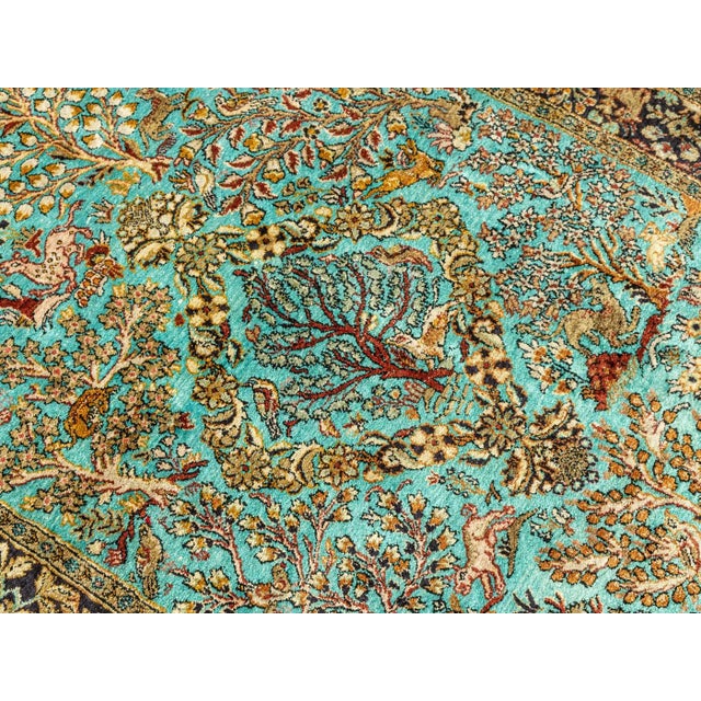 1960s Vintage Ghom Rug For Sale - Image 5 of 13