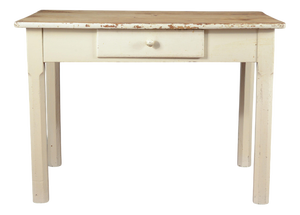 Painted Fir Kitchen Table, Early 1900s