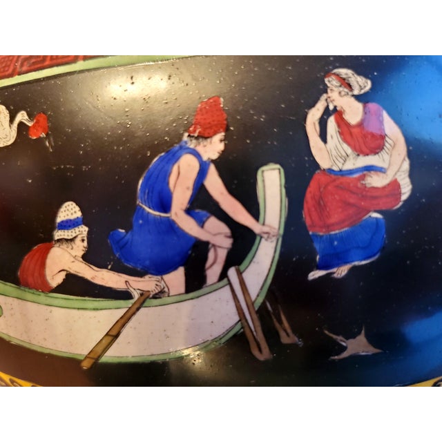 1875-1912 John Tams & Son Ltd Round Bowl Vase Pottery For Sale - Image 4 of 10