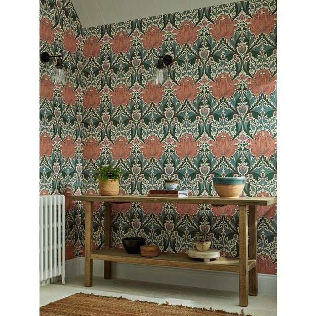 J. H Dearle`s vision for Helena designed in 1891 as a woven jacquard reflects his profound fascination with the detailed...