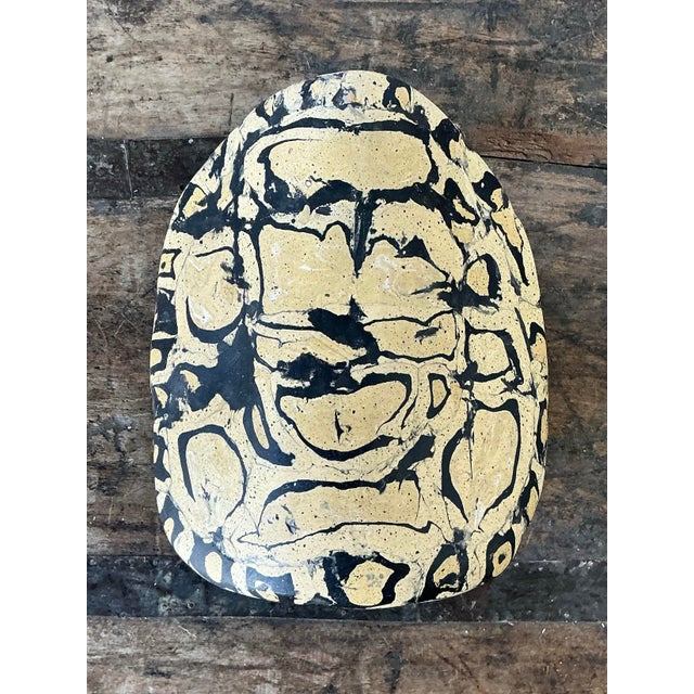 Vintage Italian Scagliola Pigmented Plaster Turtle Shell For Sale - Image 11 of 12