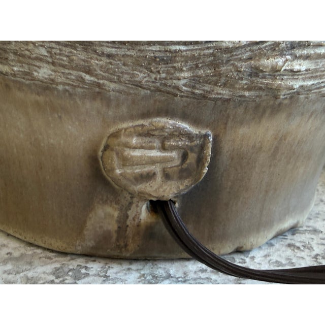 Early 20th Century Lee Rosen for Design Technics Large Pottery Lamp For Sale - Image 12 of 12