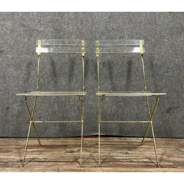 Vintage Folding Chairs by Yonel Lebovici and Bernard Berthet for Marais, 1970s For Sale - Image 3 of 8