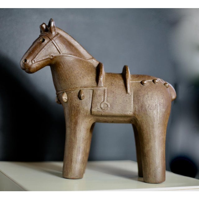 Japanese Ceramic Horse, 1950s For Sale - Image 4 of 17