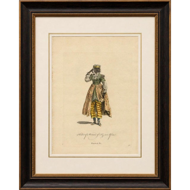 European School Artist, Habit of a Woman of Fez in Africa, 1749, Engraving For Sale - Image 10 of 10