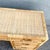 Boho Chic Wicker Inlaid Glass Top Writing Desk For Sale In West Palm - Image 6 of 12